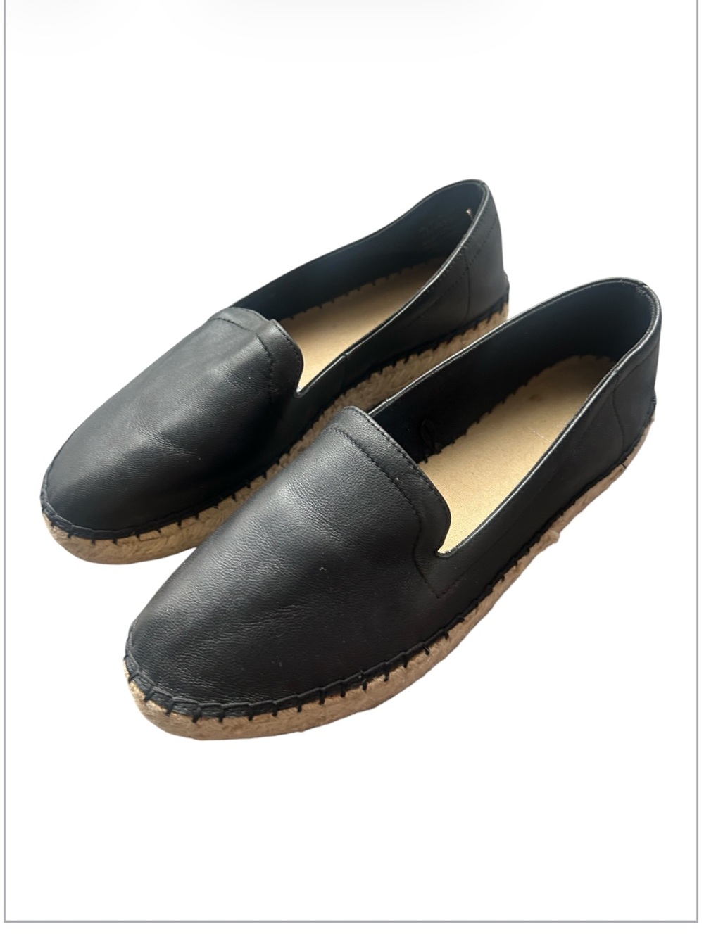 Gap Black Espadrille Platform Loafer Shoes Slip On Women’s Size 7